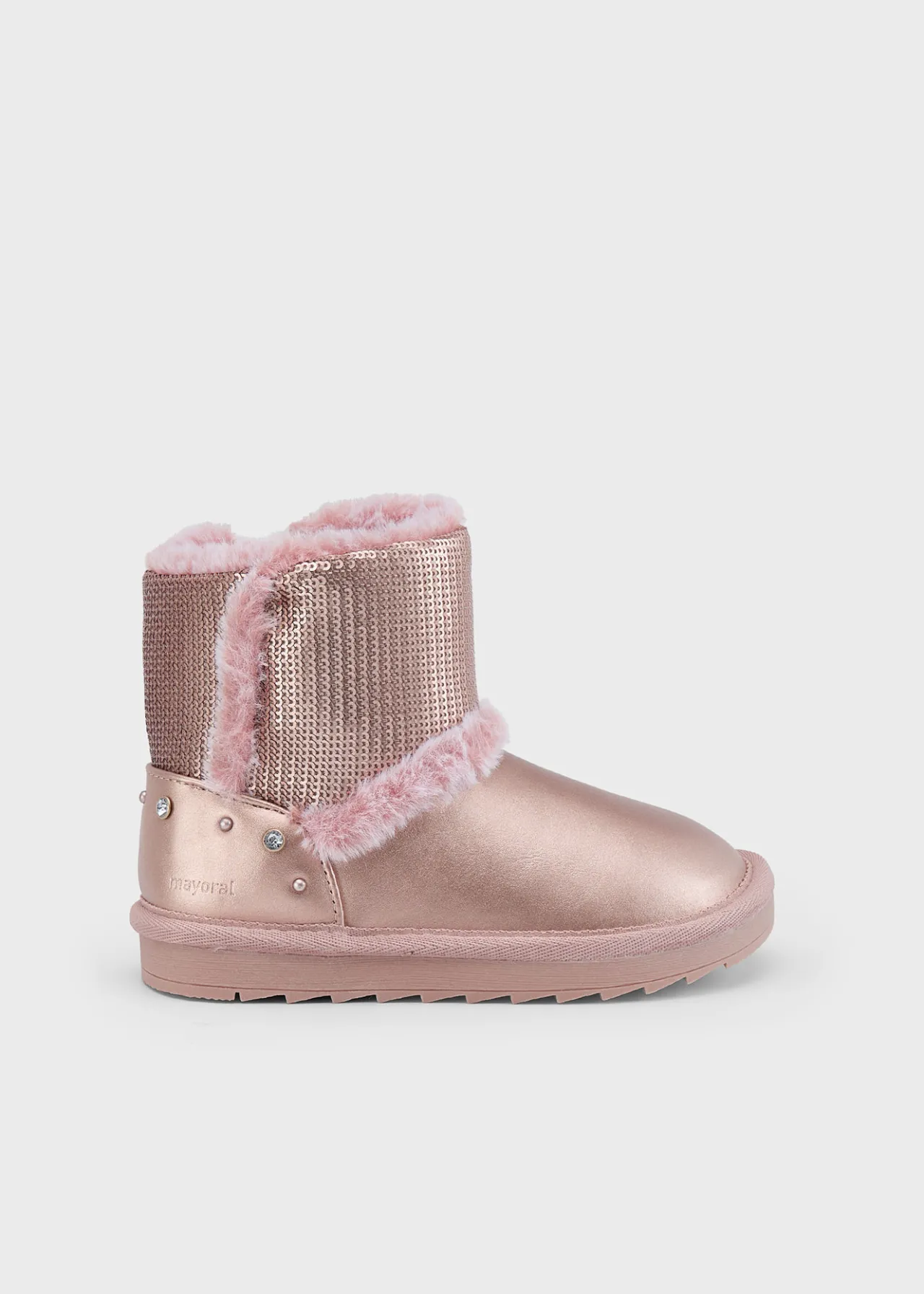 Mayoral Girl Metallic Sequin Boots