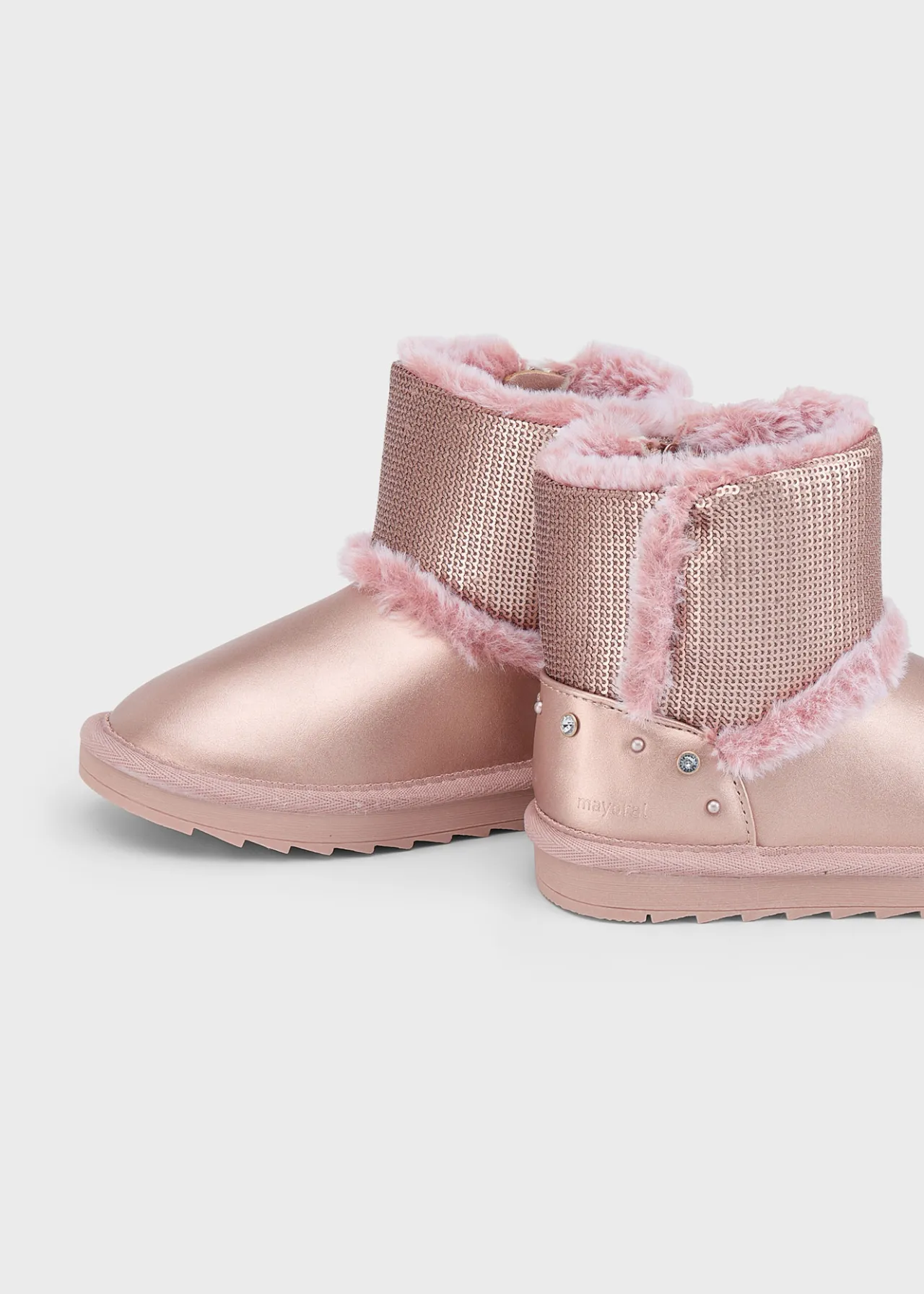 Mayoral Girl Metallic Sequin Boots