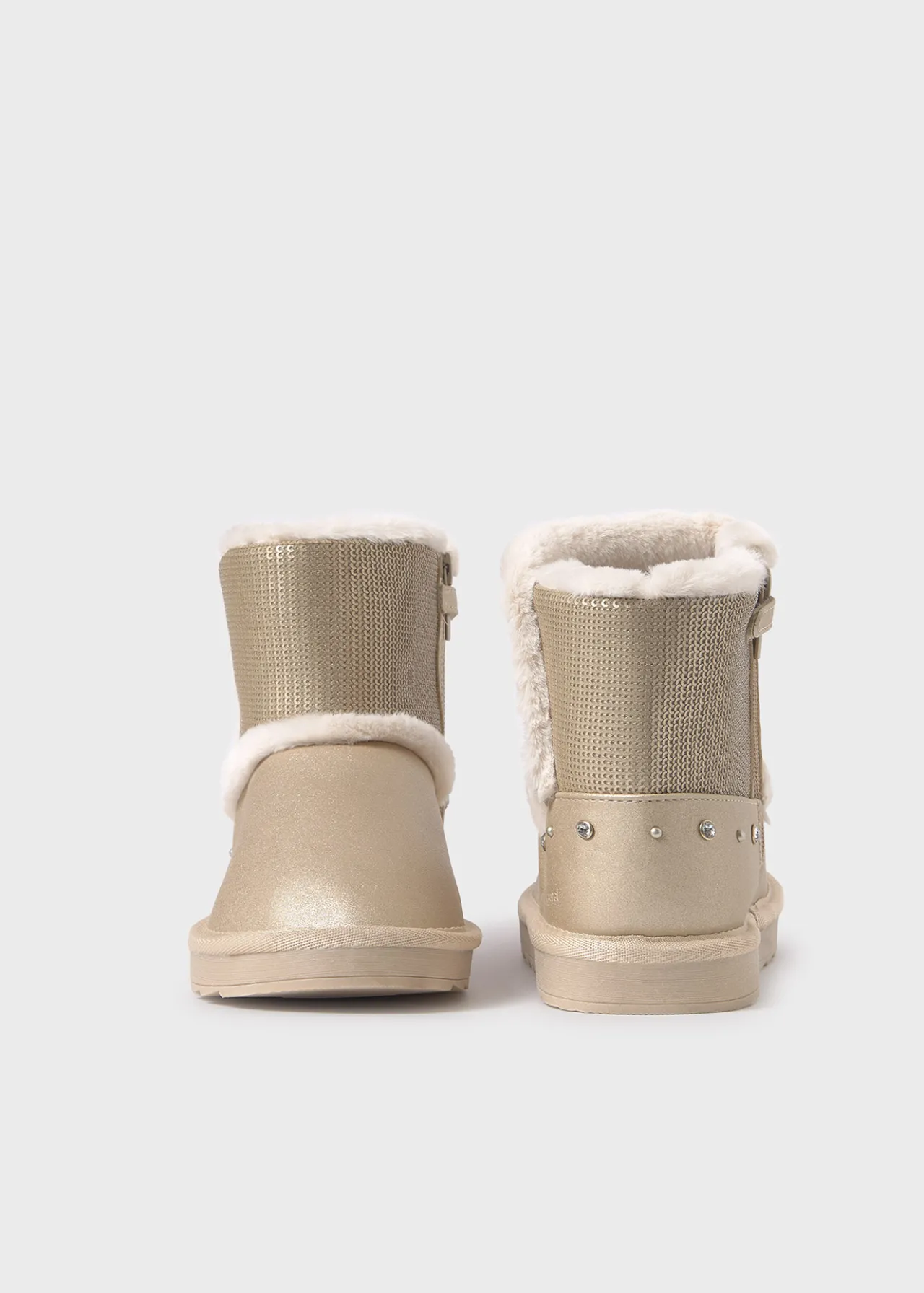 Mayoral Girl Metallic Sequin Boots