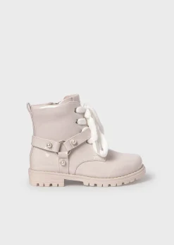 Mayoral Girl Patent Leather Biker Boots