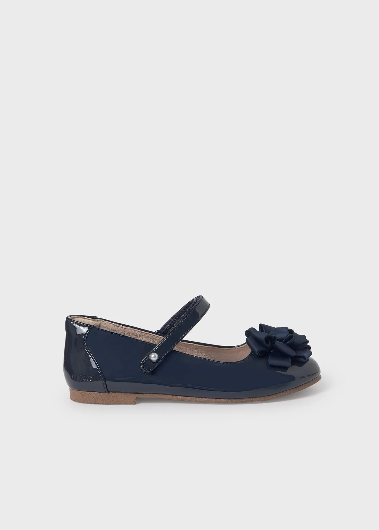Mayoral Girl Patent Leather Flower Mary Janes