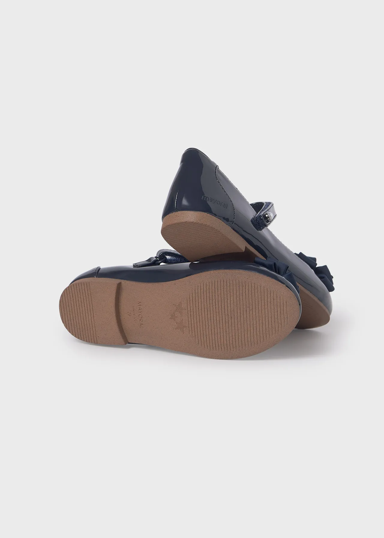 Mayoral Girl Patent Leather Flower Mary Janes