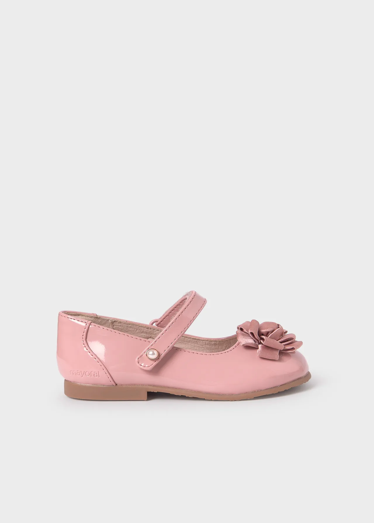 Mayoral Girl Patent Leather Flower Mary Janes
