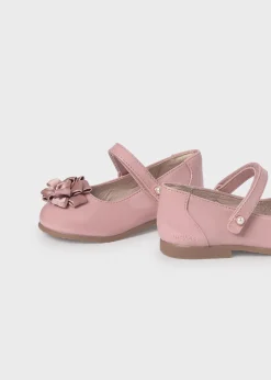 Mayoral Girl Patent Leather Flower Mary Janes