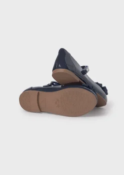 Mayoral Girl Patent Leather Flower Mary Janes