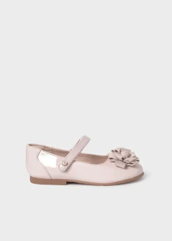Mayoral Girl Patent Leather Flower Mary Janes