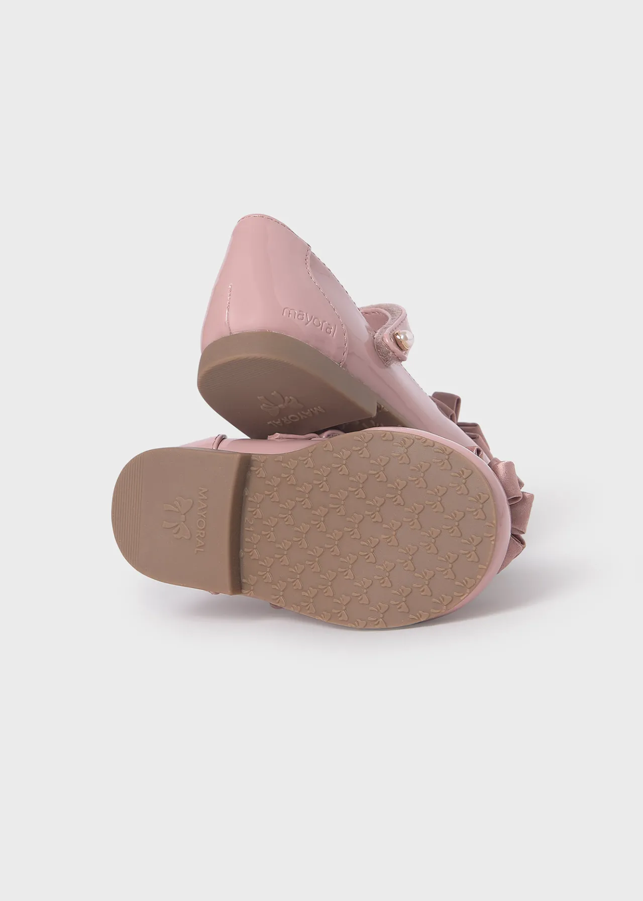 Mayoral Girl Patent Leather Flower Mary Janes