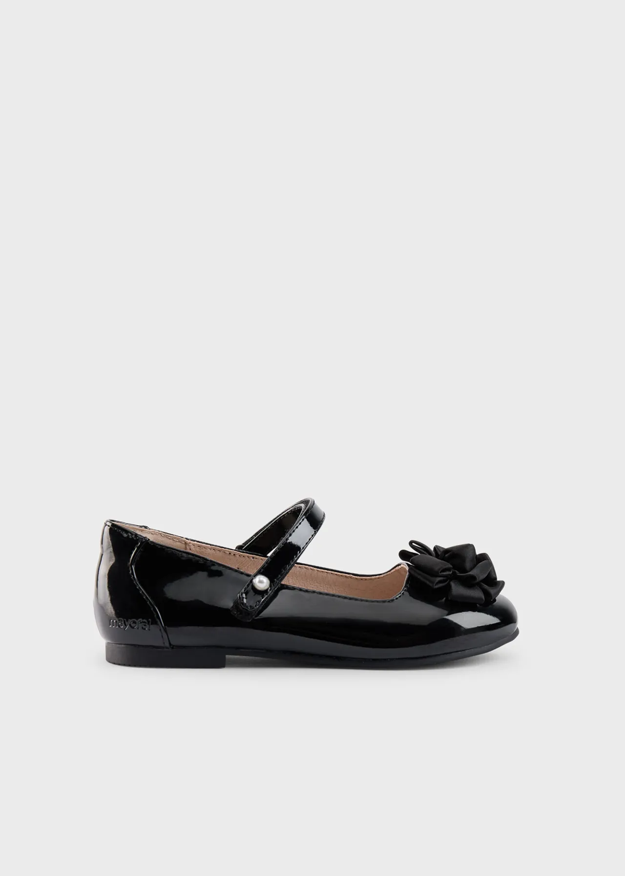 Mayoral Girl Patent Leather Flower Mary Janes