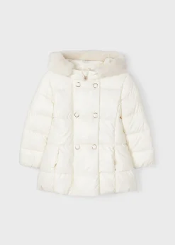 Mayoral Girl Pearlescent Long Coat