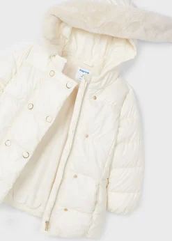 Mayoral Girl Pearlescent Long Coat