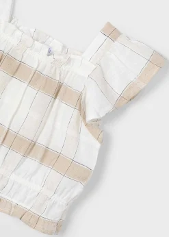 Mayoral Girl Plaid Top