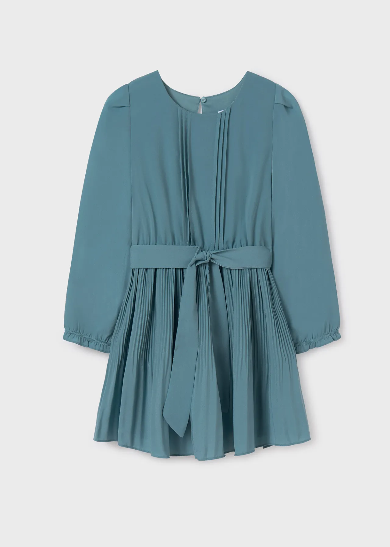 Mayoral Girl Pleated Crepe Dress