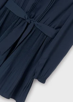 Mayoral Girl Pleated Crepe Dress