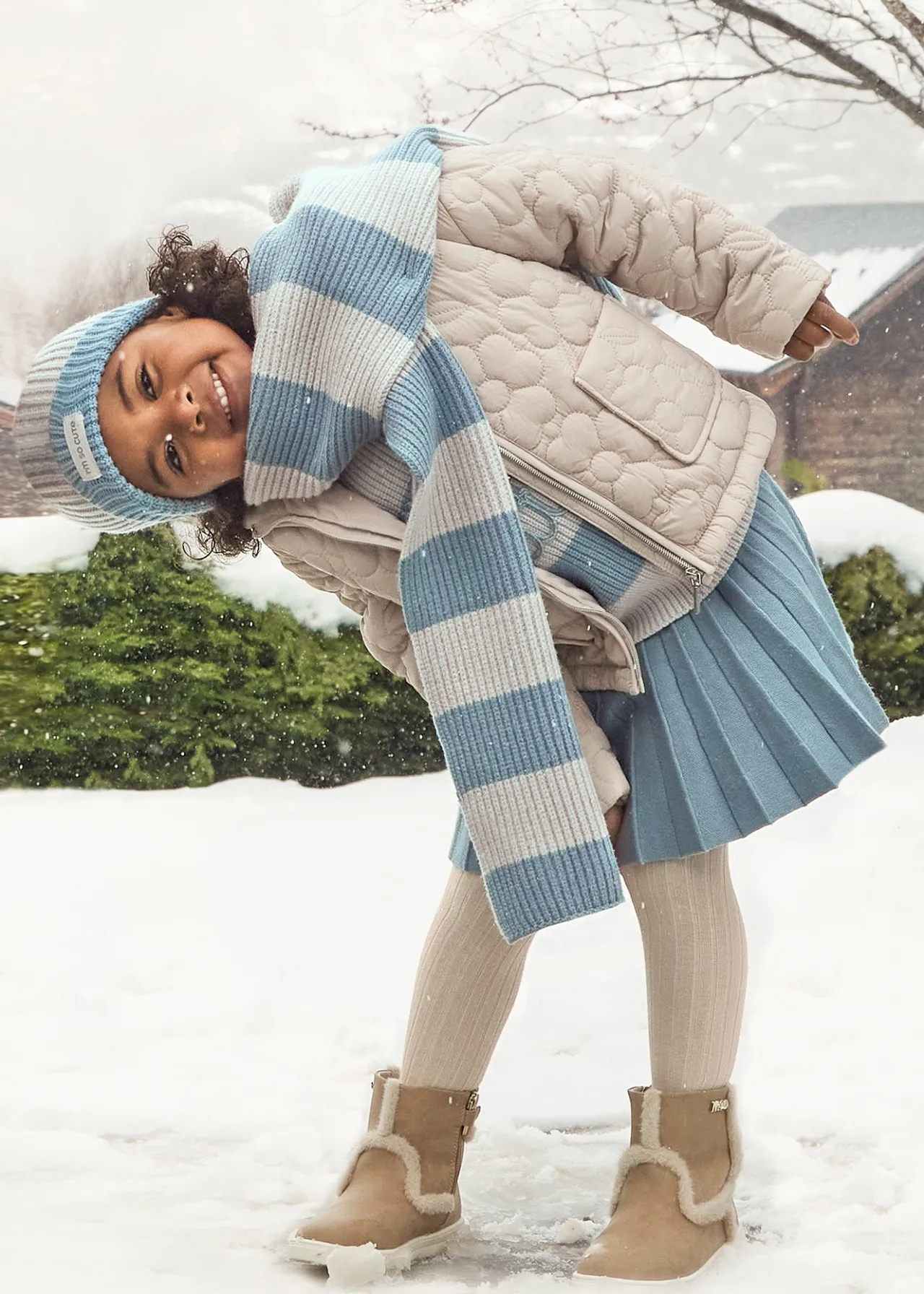 Mayoral Girl Pleated Knit Skirt