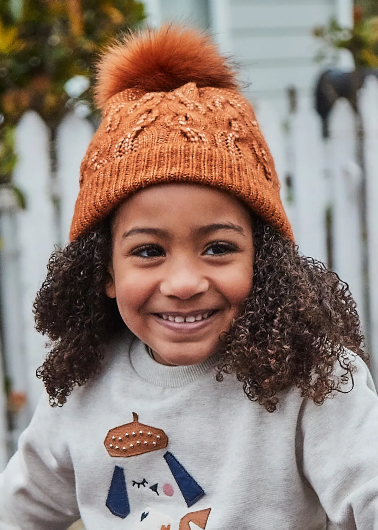 Mayoral Girl Pom Pom Hat