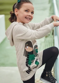 Mayoral Girl Print Sweatshirt Dress