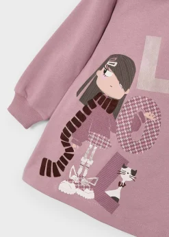 Mayoral Girl Print Sweatshirt Dress