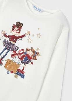 Mayoral Girl Print T-Shirt
