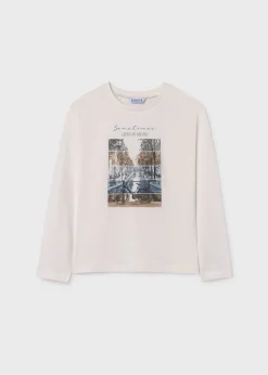 Mayoral Girl Print T-Shirt