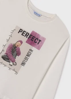 Mayoral Girl Print T-Shirt