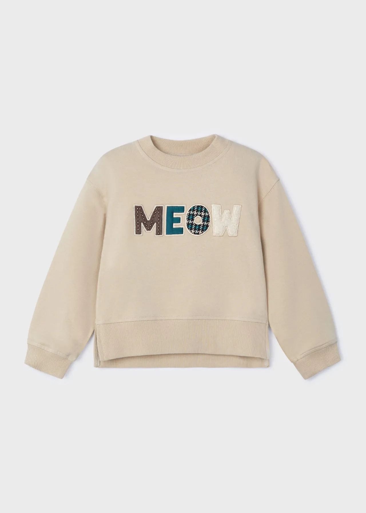 Mayoral Girl Puffed Sleeve Sweatshirt
