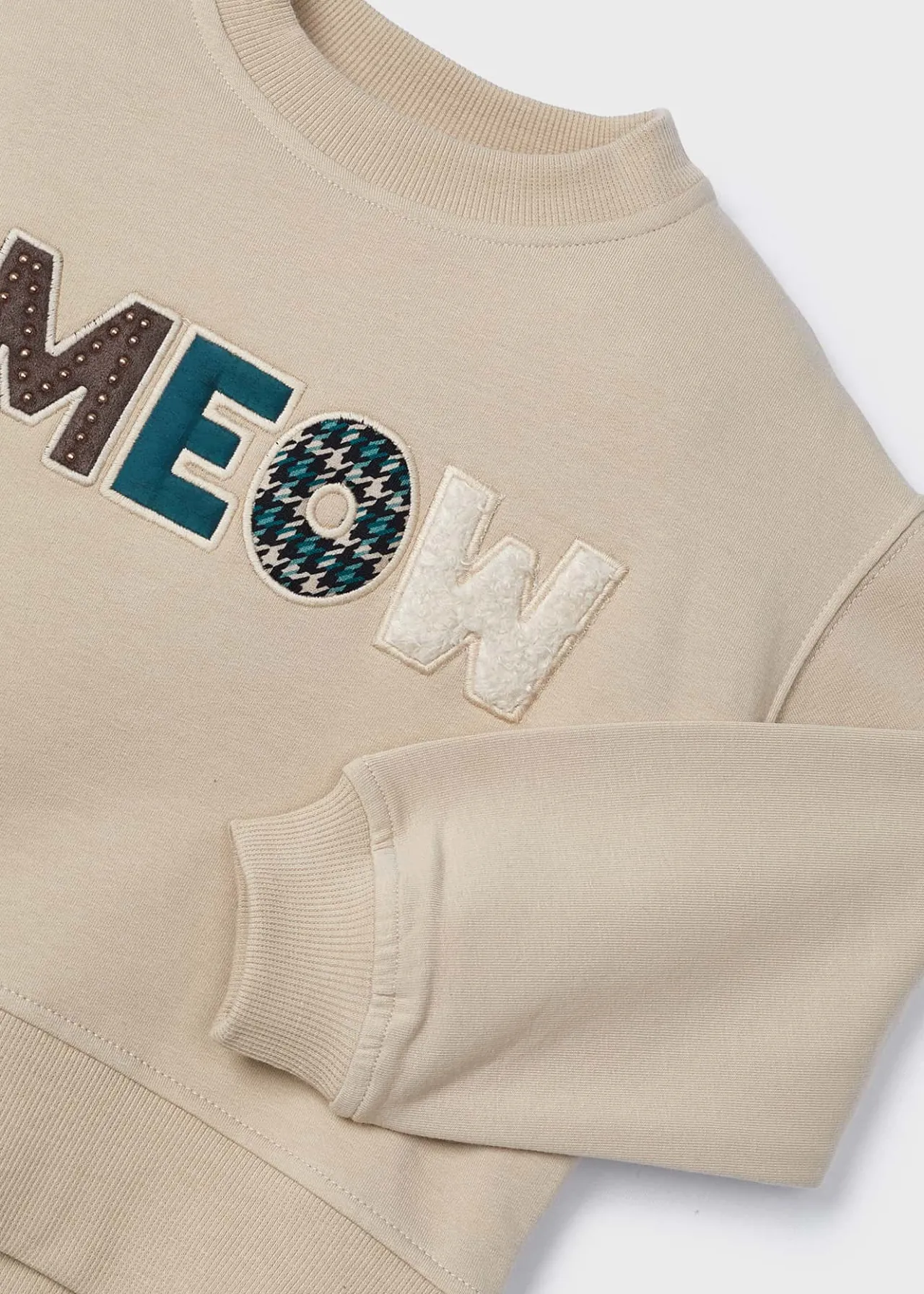 Mayoral Girl Puffed Sleeve Sweatshirt
