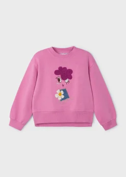 Mayoral Girl Puffed Sleeve Sweatshirt