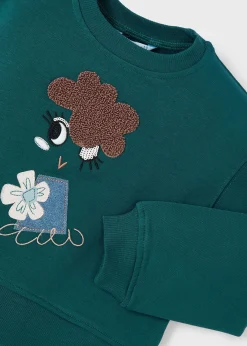 Mayoral Girl Puffed Sleeve Sweatshirt