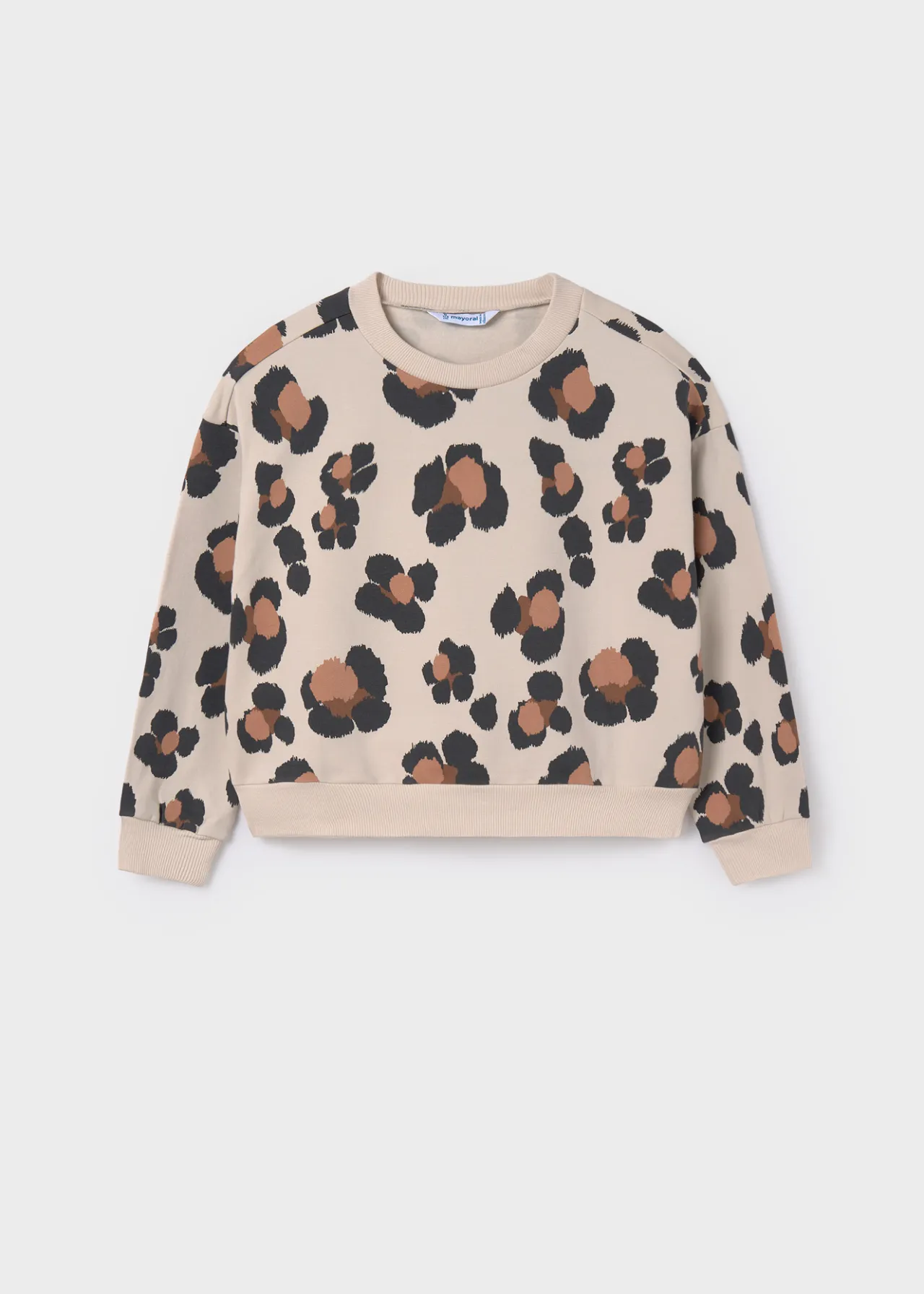 Mayoral Girl Puffed Sleeve Sweatshirt