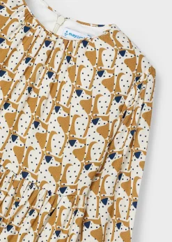 Mayoral Girl Puppy Print Flowy Dress