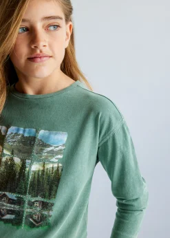 Mayoral Girl Relaxed Shoulder T-Shirt