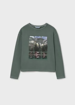 Mayoral Girl Relaxed Shoulder T-Shirt