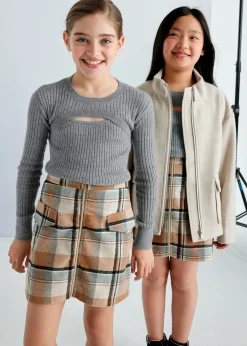 Mayoral Girl Ribbed Top with Top Opening