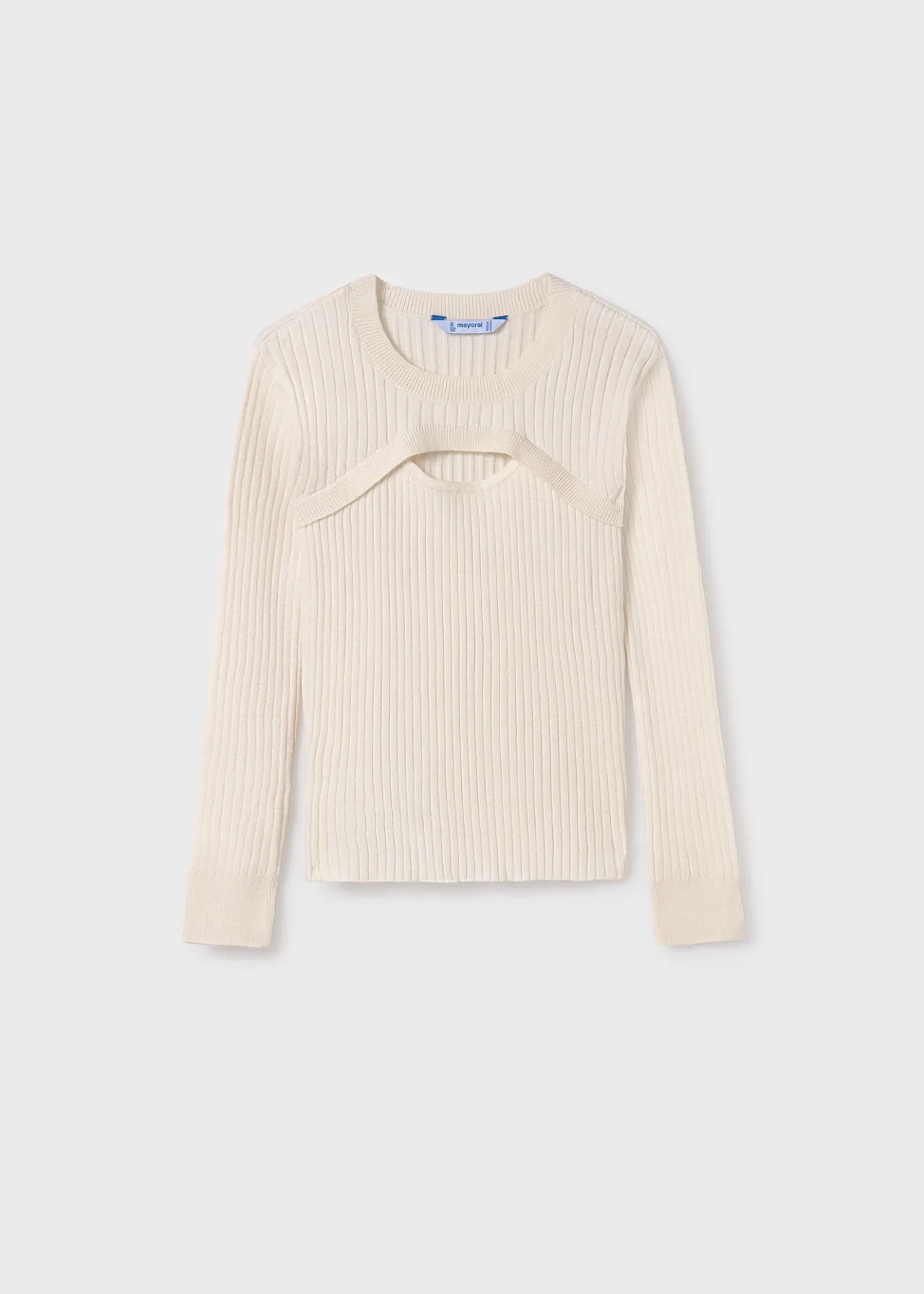 Mayoral Girl Ribbed Top with Top Opening