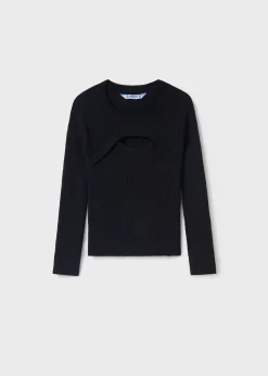 Mayoral Girl Ribbed Top with Top Opening