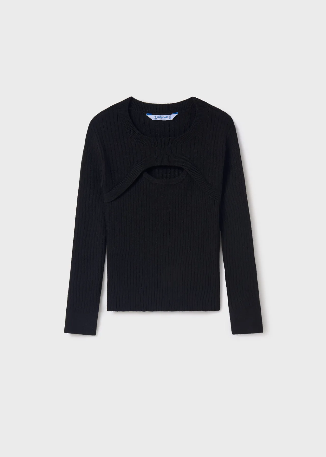 Mayoral Girl Ribbed Top with Top Opening