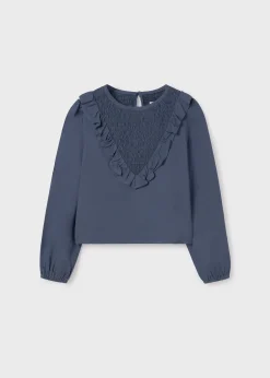 Mayoral Girl Ruffle Blouse