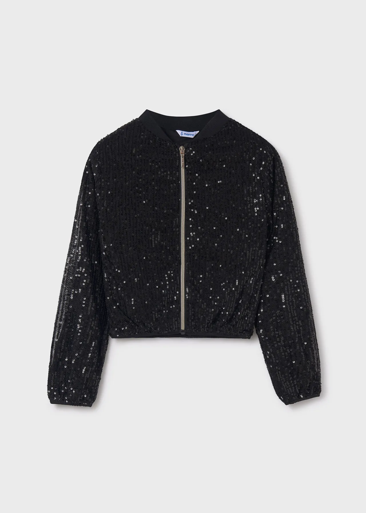 Mayoral Girl Sequin Bomber Jacket