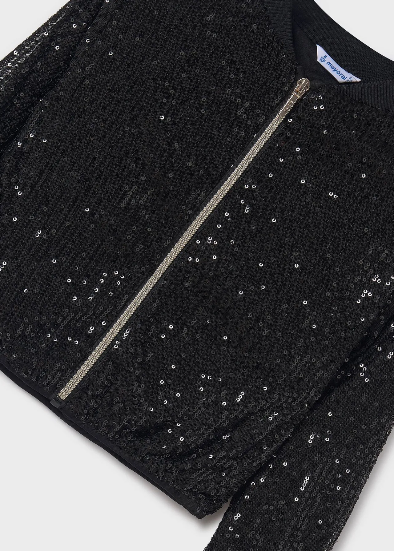 Mayoral Girl Sequin Bomber Jacket