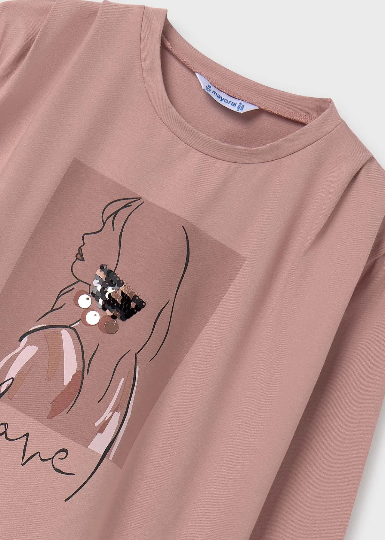 Mayoral Girl Sequin Detail T-Shirt