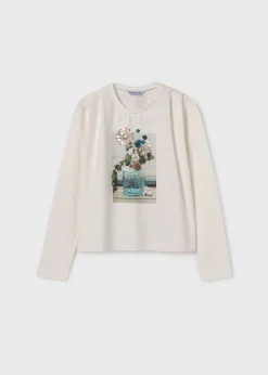 Mayoral Girl Sequin Detail T-Shirt