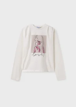 Mayoral Girl Sequin Detail T-Shirt