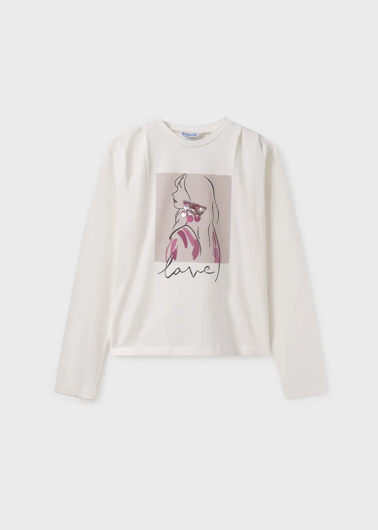 Mayoral Girl Sequin Detail T-Shirt