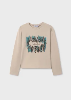 Mayoral Girl Sequin T-Shirt