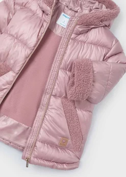 Mayoral Girl Sherpa-Trim Puffer Coat