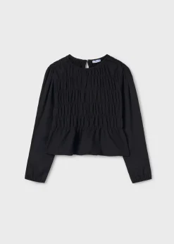 Mayoral Girl Shirred Blouse