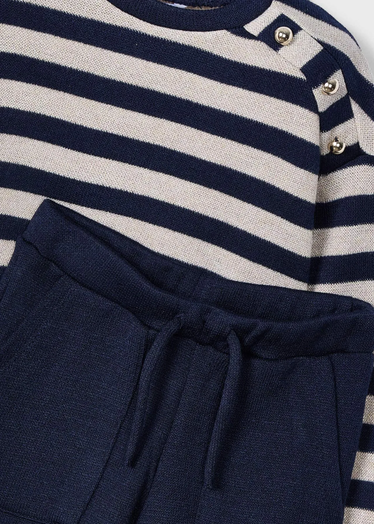 Mayoral Girl Striped Sweatshirt and Pants Set