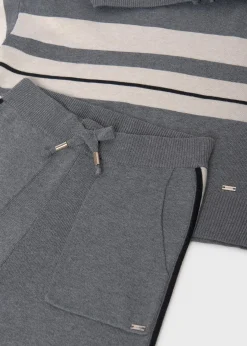 Mayoral Girl Striped Tracksuit Set