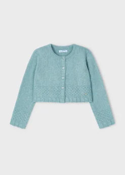 Mayoral Girl Structured Knit Cardigan