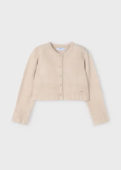 Mayoral Girl Structured Knit Cardigan